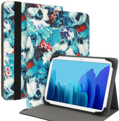 Wonder Canvas univerzális tablet tok 13'' fehér mákvirág