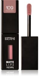 Gabriella Salvete Matte Lips Ruj de buze lichid, de lunga durata cu efect matifiant culoare 109 Mocaccino 4, 5 ml
