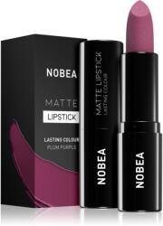 NOBEA Day-to-Day Matte Lipstick ruj mat culoare Plum purple #M15 3 g