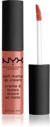 NYX Cosmetics Soft Matte Lip Cream ruj lichid mat, cu textură lejeră culoare 14 Zurich 8 ml