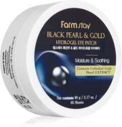 Farmstay Black Pearl & Gold masca hidrogel pentru ochi 60 buc