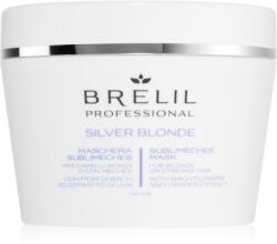 Brelil Silver Blonde Sublimeches Mask masca hidratanta neutralizeaza tonurile de galben 220 ml