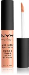 NYX Cosmetics Soft Matte Lip Cream ruj lichid mat, cu textură lejeră culoare 16 Cairo 8 ml