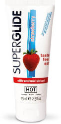 Shiatsu HOT Superglide edible lubricant waterbased - STRAWBERRY 75 ml