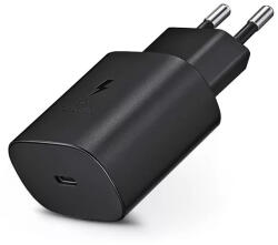 Samsung EP-TA800EBE gyári USB hálózati gyorstöltő adapter 25W PD Type-C - fekete - ECO