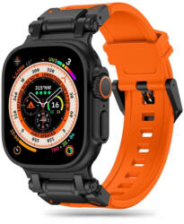 Tech-Protect DELTA PRO óraszíj Narancs / Fekete, Apple Watch 42mm / 44mm / 45mm / 49mm készülékhez