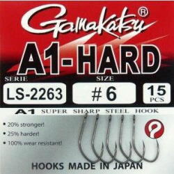 Gamakatsu Carlige Gamakatsu A1-Hard LS-2263NS nr. 12 15buc (GK.185027.12)