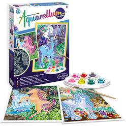 Sentosphère Aquarellum festőkészlet - világítós egyszarvúak (SA6412)