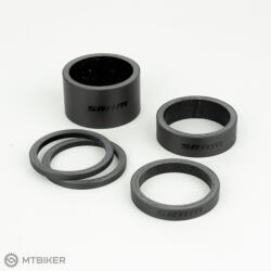 SRAM fejhallgató távtartó készlet, UD Carbon, fényes fekete logó (2, 5 mm x 2, 5 mm x 1, 10 mm x 1, 20 mm x