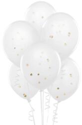 Statovac Baloane Classic, Albe cu Confetti Aurii, 5 Bucati (KH-J710 696)
