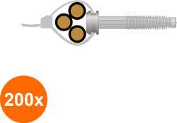 HSK Schulte Set 200 x Diblu "skorpion" pentru Cabluri 6x40 (COR-200xAA.03206040S)