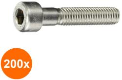 Schaefer-Peters Set 200 x Surub Cap Inbus 912 Inox A2 -M6 x 40 (COR-200x09122640S)