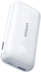 UGREEN Nexode PB501 powerbank, 10000mAh, USB + USB-C, 30W PD (fehér) (25189) - mi-one