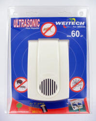 WEITECH Ultrasonic Ultrahangos riasztó rágcsálók és mászó rovarok ellen 60 m2 (WK0240)