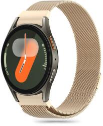 Samsung Galaxy Watch 5 / 5 Pro (40 / 44 / 45 mm) - TECH-PROTECT Milaneseband 2 - mágneses matte gold fémszíj (20 mm szíj szélesség)