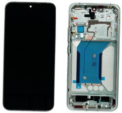  Xiaomi 14 5G (2023) Előlap Keret+LCD Kijelző+Érintőpanel, Zöld (56000600N300) Gyári, Service Pack