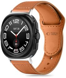 Samsung Galaxy Watch Ultra (47mm) okosóra szíj - TECH-PROTECT Leather barna bőr szíj - graffistore