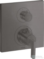 Hansgrohe AXOR Citterio falsík alatti termosztátos kád/zuhany csaptelep alaptest nélkül, szálcsiszolt fekete króm 39700340 (39700340)