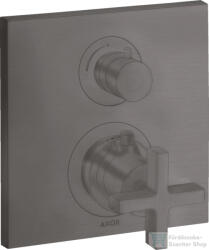 Hansgrohe AXOR Citterio falsík alatti termosztátos kád/zuhany csaptelep alaptest nélkül, szálcsiszolt fekete króm 39705340 (39705340)