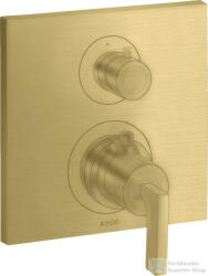 Hansgrohe AXOR Citterio falsík alatti termosztátos kád/zuhany csaptelep alaptest nélkül, szálcsiszolt sárgaréz hatású 39700950 (39700950)