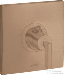 Hansgrohe AXOR Citterio Highlow falsík alatti termosztátos csaptelep, szálcsiszolt vörös arany hatású 39711310 (39711310)