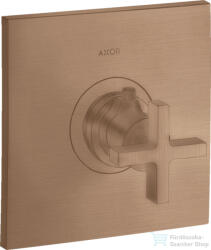 Hansgrohe AXOR Citterio Highlow falsík alatti termosztátos csaptelep, szálcsiszolt vörös arany hatású 39716310 (39716310)