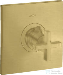 Hansgrohe AXOR Citterio Highlow falsík alatti termosztátos csaptelep, szálcsiszolt sárgaréz hatású 39716950 (39716950)