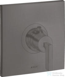 Hansgrohe AXOR Citterio Highlow falsík alatti termosztátos csaptelep, szálcsiszolt fekete króm 39711340 (39711340)