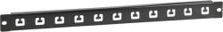 Pulsar RAOK-1T Vezeték rendezőpanel, vízszintes, fém, 1U magas - sík (RAOK-1T)