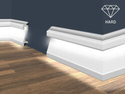 Marbet Plinta de interior HF-3 cu canal pentru banda LED, dimensiuni 22 x 109 x 2000 mm