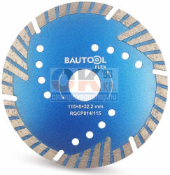 BAUTOOL gyémánttárcsa turbo szegmens 115x22, 2 mm (brqcp014115) (brqcp014115)