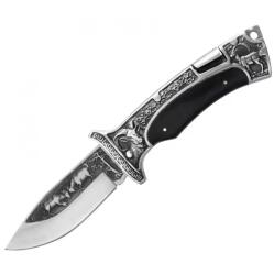 HARAHU Kültéri összecsukható kés A3191 - Fekete KP32808