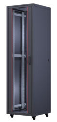 Formrack 16U Betaline 600x600 19" szabadon álló rack szekrény - RAL9005 fekete (BETA-16U6060)