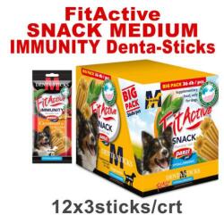FitActive SNACK Denta-Sticks Hypoallergenic Immunity "M" - jutalomfalat (vörösáfonya, kurkuma) kutyák részére (12dbx150g) (314983)