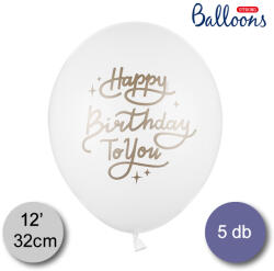Belbal Lufi, Happy Birthday to you, fehér, 5 db/cs