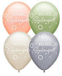 Qualatex Szülinapi lufi 11" 28cm 6db Boldog születésnapot! Arany, 32698 (LUFI150199)