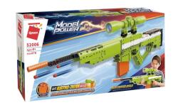 Qman ® 52006 | technic-kompatibilis építőjáték | 678 db építőkocka | AWM mesterlövész puska - 8x-os nagyítású távcsővel, 2 tárral, 20db szivacs tölténn (PZTV-QH52006)