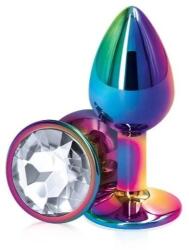 Guilty Toys Metal Anal Plug, Small, Multicolor, Clear Crystal