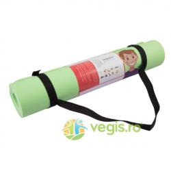 OMDASHI Saltea Yoga pentru Copii Printata UV cu 9 Posturi de Yoga 153x61x0.6cm