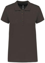 Kariban Női galléros piké póló, rövid ujjú, Kariban KA255, Dark Grey-XL (ka255dg-xl)