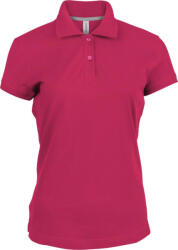 Kariban Női rövid ujjú galléros piké póló, Kariban KA242, Fuchsia-3XL (ka242fu-3xl)