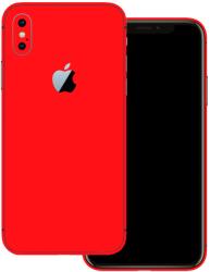 iPhone XS - Fényes piros hátlap fólia