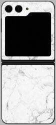  Galaxy Z Flip 5 - Fehér márvány mintás hátlap fólia