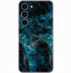 Samsung Galaxy S23 - Kék márvány mintás hátlap fólia