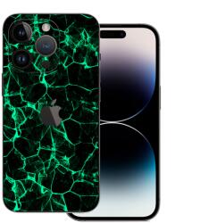 iPhone 14 Pro - Zöld füstcsíkos hátlap fólia