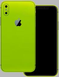  iPhone X - Fényes metál lime hátlap fólia