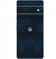 Pixel 6 Pro - Kék méhsejt hátlap fólia