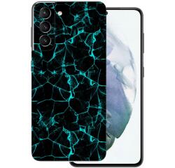 Samsung Galaxy S21 - Kék füstcsíkos hátlap fólia