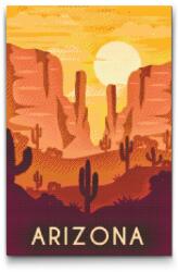  Gyémántszemes kirakó - Arizona, Egyesült Államok Méret: 40x60cm, Keretezés: Műanyagtáblával, Gyémántok: Kerek