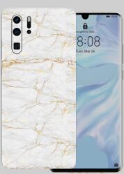 Huawei P30 Pro - Arany márvány mintás hátlap fólia